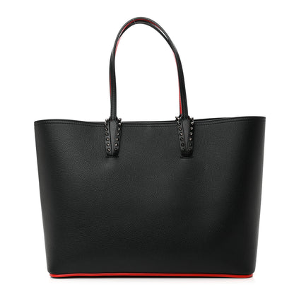 Christian Louboutin Calfskin Spikes East West Cabata Tote Black 3 of 11