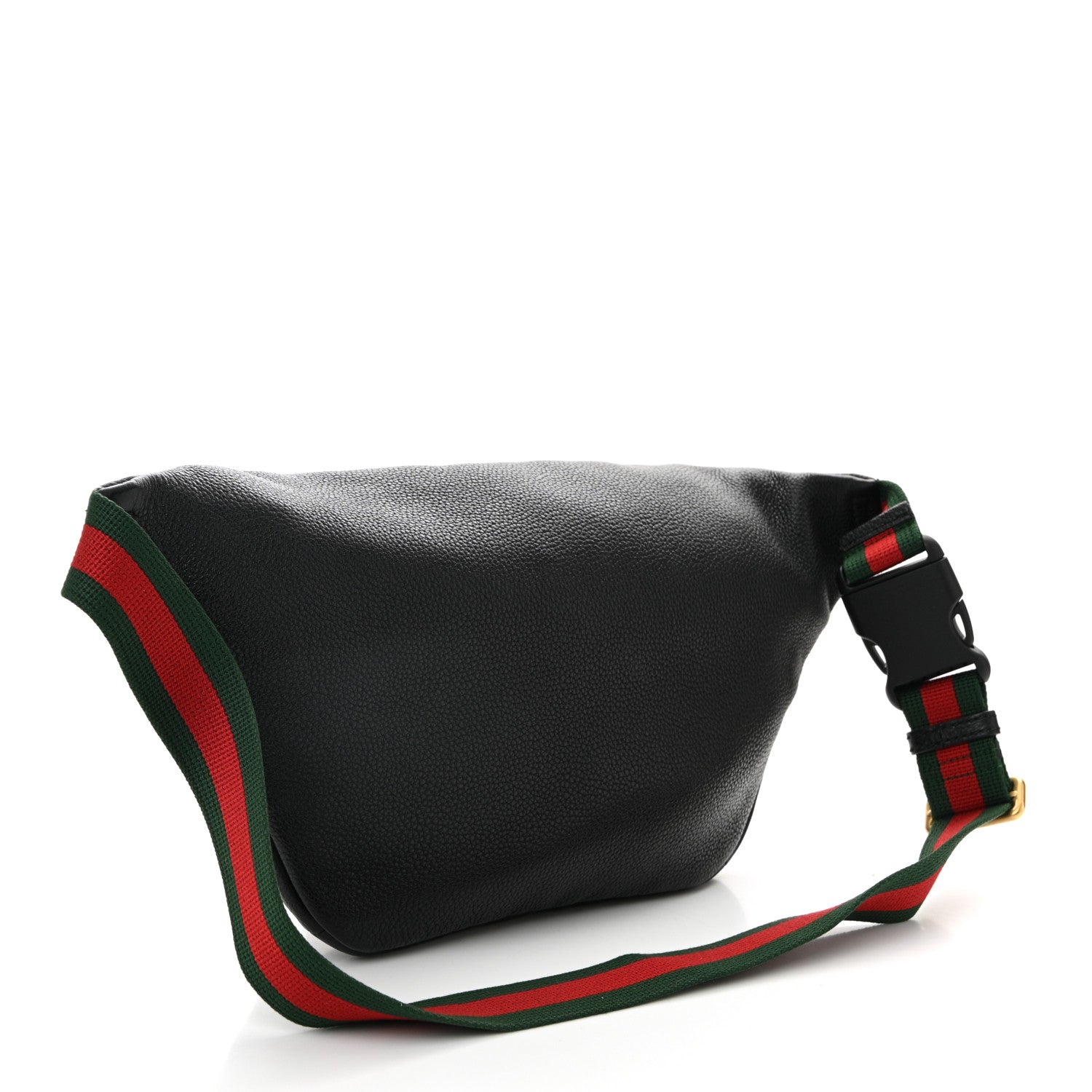 Gucci Grained Calfskin Logo Belt Bag Black 3 of 10