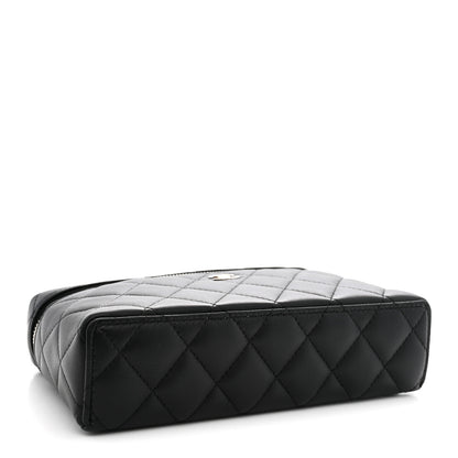 Chanel Lambskin Quilted Top Handle Slim Vanity With Chain Black 4 of 11