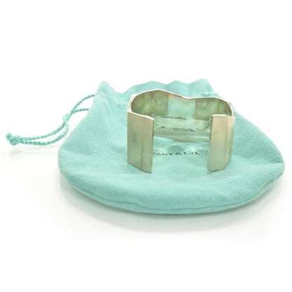 Tiffany Brushed Sterling Silver Frank Gehry Wide Torque Cuff 1 of 5