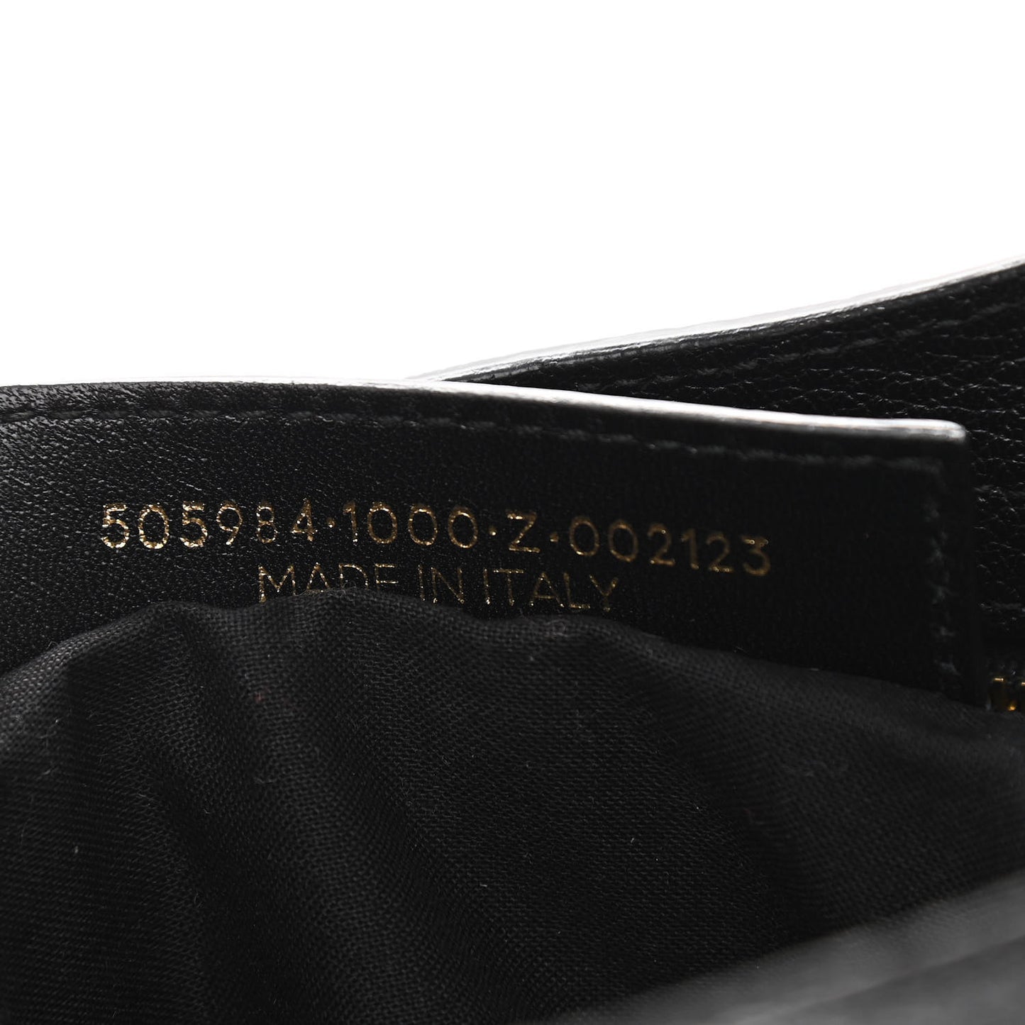 Chevre Gold Metallic Edge Hardware City Black