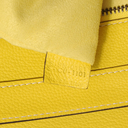 Celine Drummed Calfskin Mini Luggage Citron 9 of 10