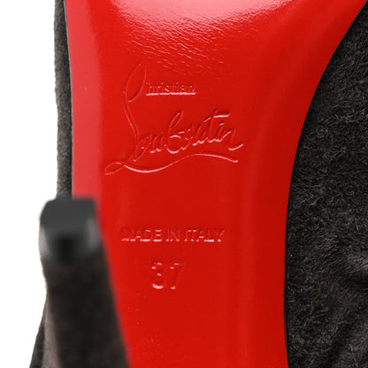 Christian Louboutin Veau Velours Piros 120 Boot 37 Africa 7 of 8