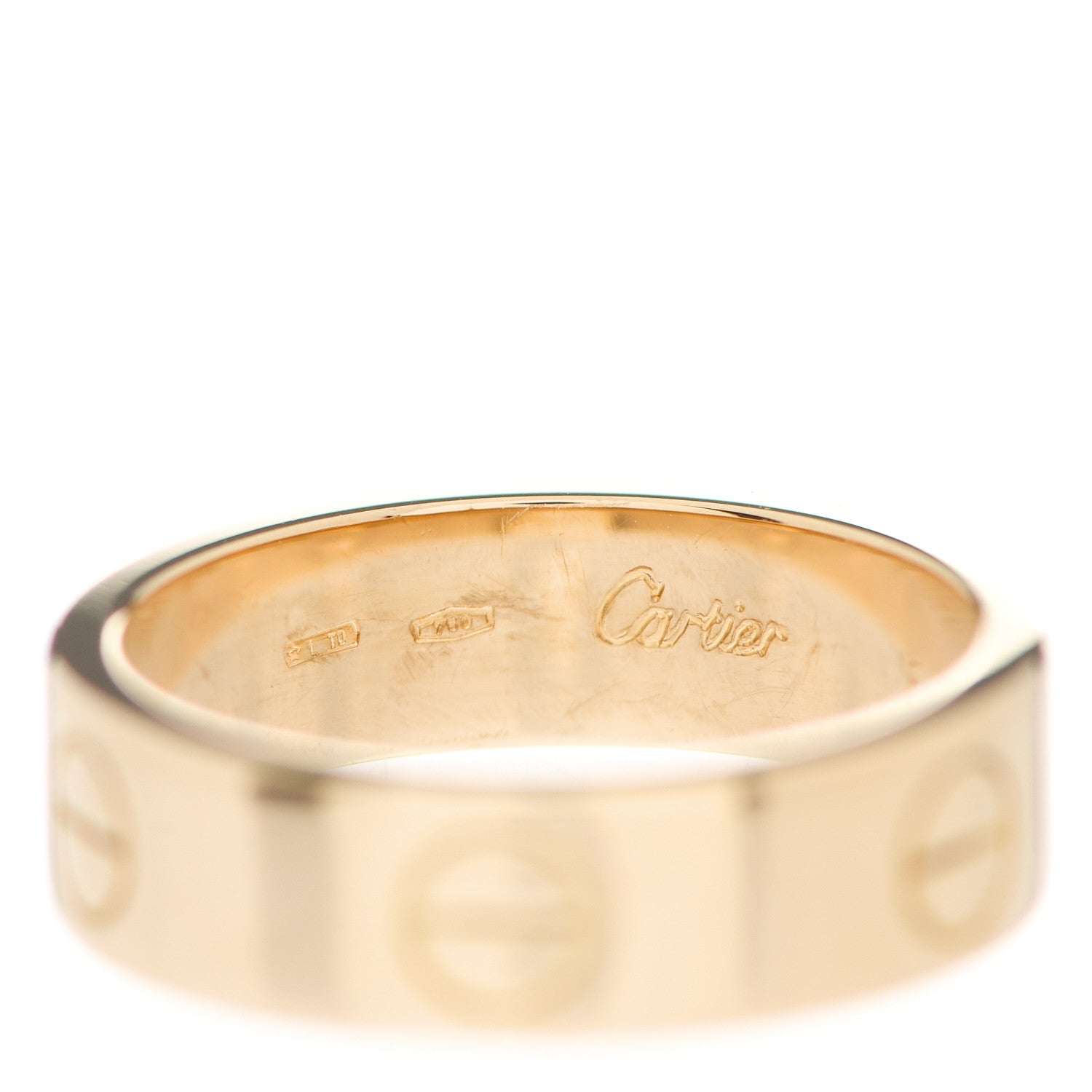 Cartier 18K Yellow Gold 5.5mm LOVE Ring 54 6.75 4 of 6
