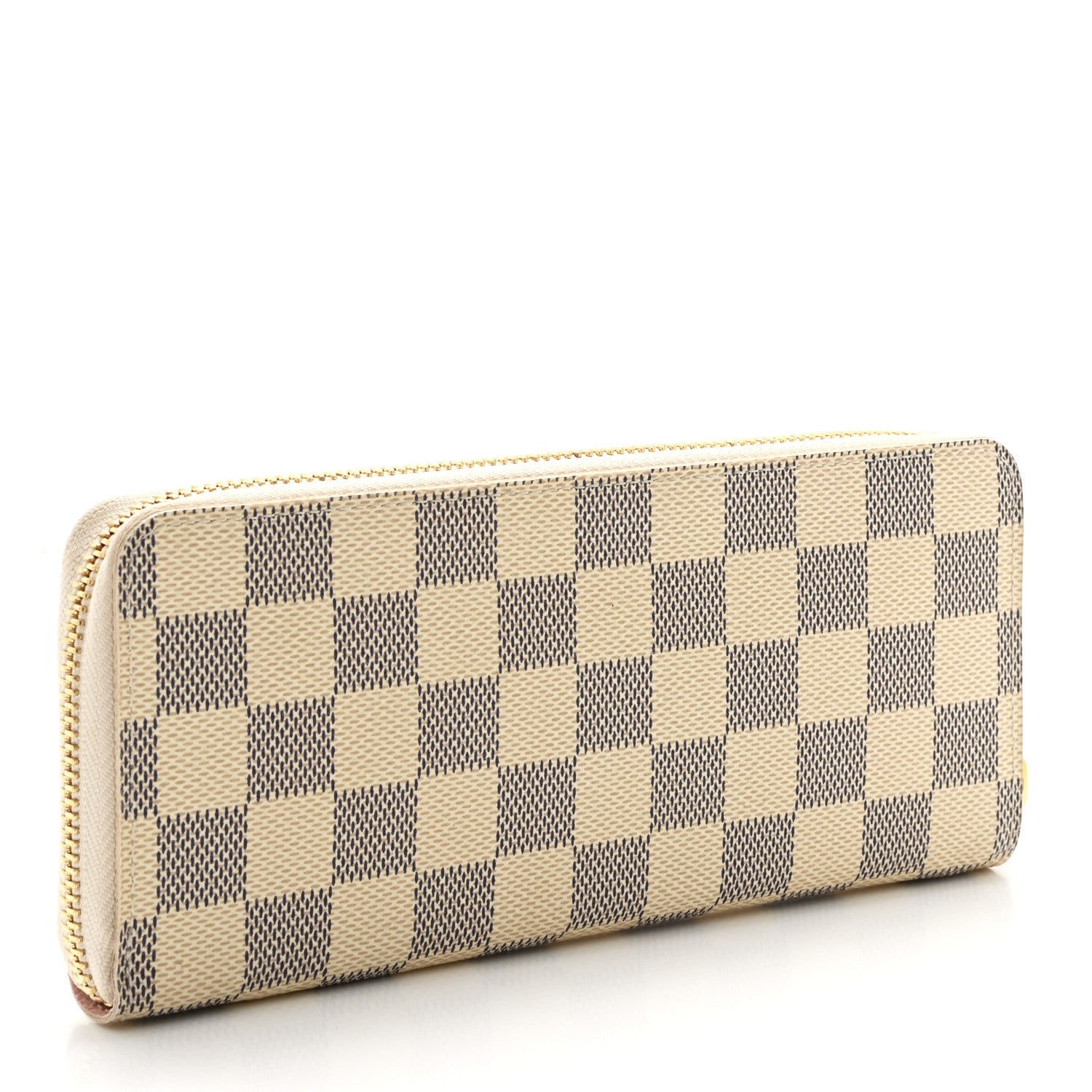 Louis Vuitton Damier Azur Clemence Wallet Rose Ballerine 3 of 7