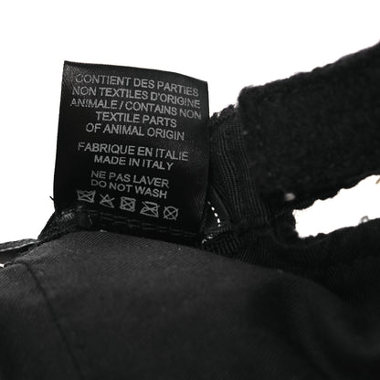 Chanel Tweed Cap Hat M Black White 9 of 10