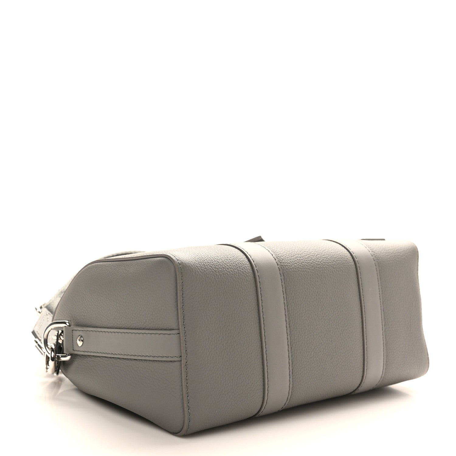 Louis Vuitton Grained Calfskin Aerogram City Keepall Gris 4 of 8