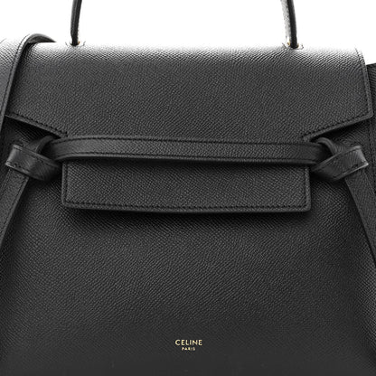 Celine Grained Calfskin Micro Belt Bag Black 8 of 10