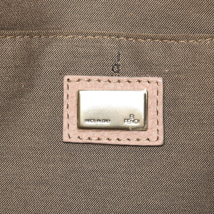 Fendi Zucchino Vitello Shopping Tote Beige Pastel Cipria 6 of 13