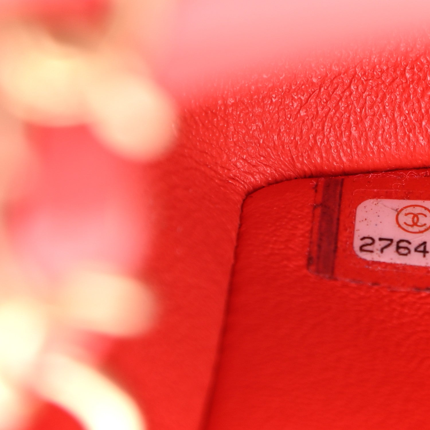Chanel Lambskin Quilted Mini Rectangular Flap Red 7 of 13
