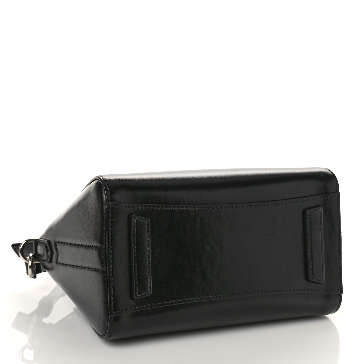 Shiny Lord Calfskin Mini Antigona Black