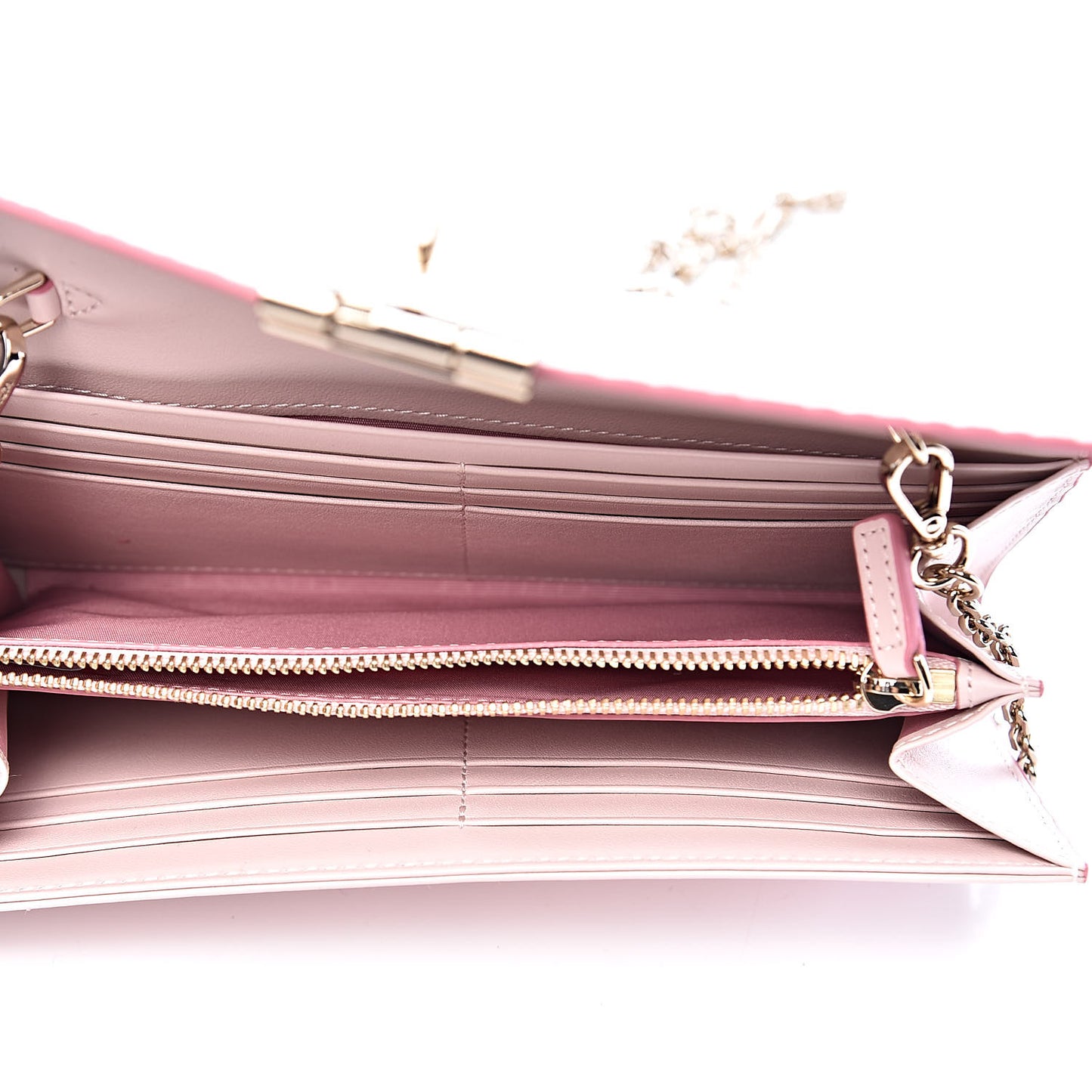 Visetos Large Patricia Wallet On Chain Soft Pink