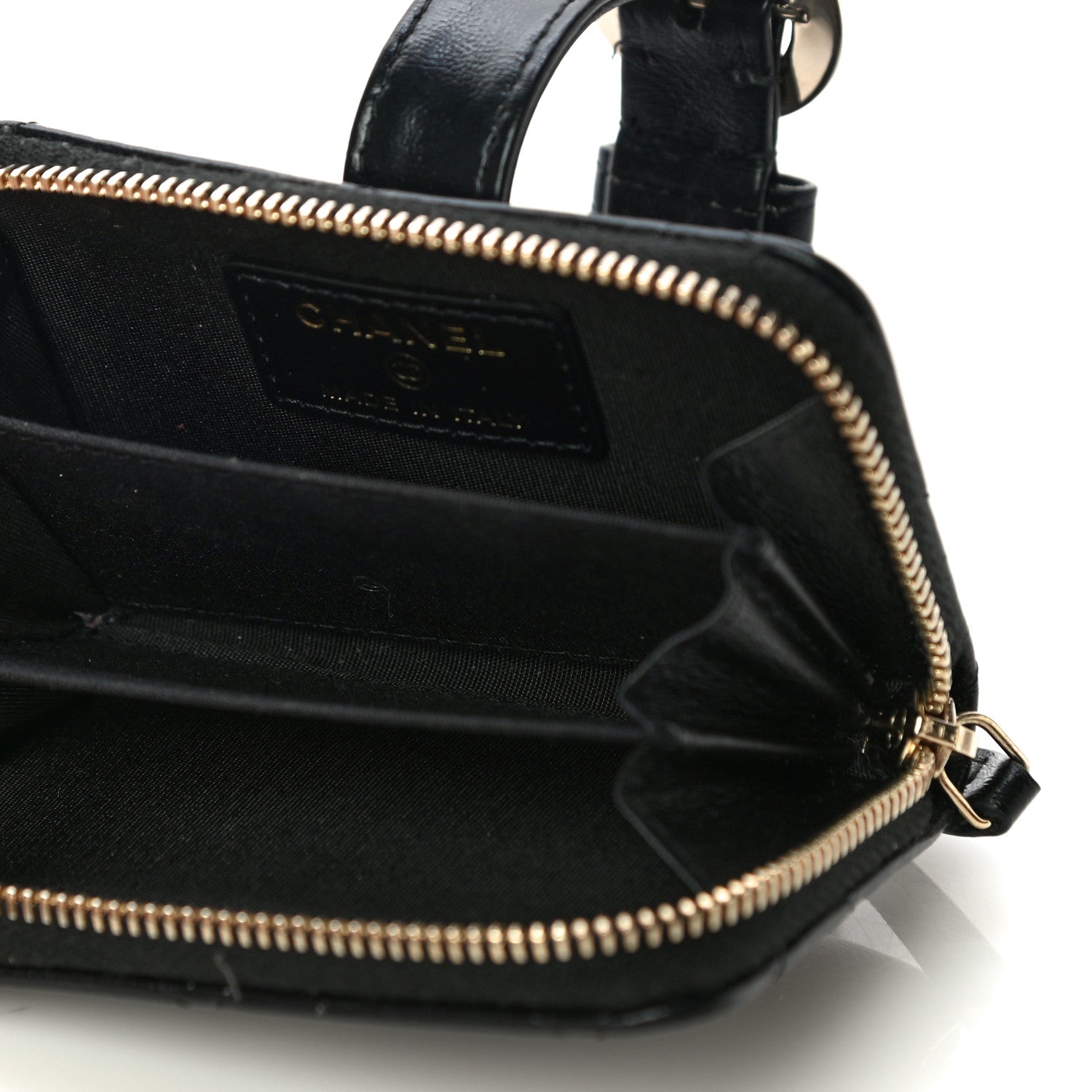 Chanel Shiny Lambskin Coin Purse Bracelet Black 6 of 12