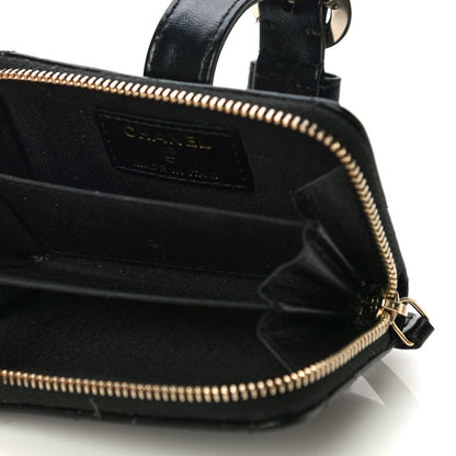 Chanel Shiny Lambskin Coin Purse Bracelet Black 6 of 12