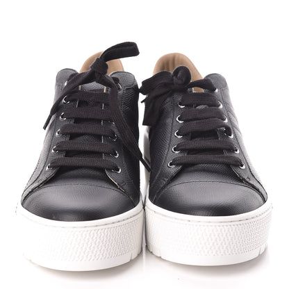 Hermes Epsom Womens Voltage Sneakers 39.5 Black 2 of 7