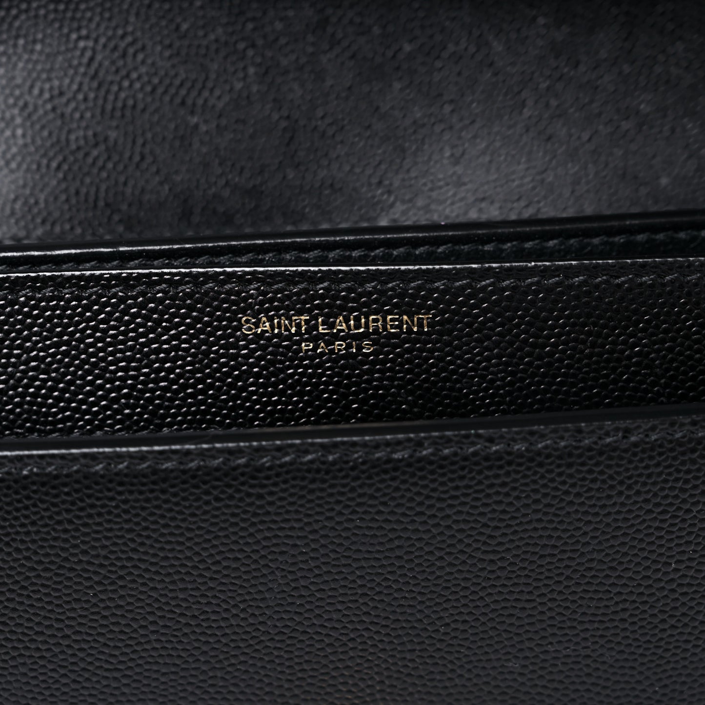 Grain De Poudre Monogram Cassandra Clasp Bag Black