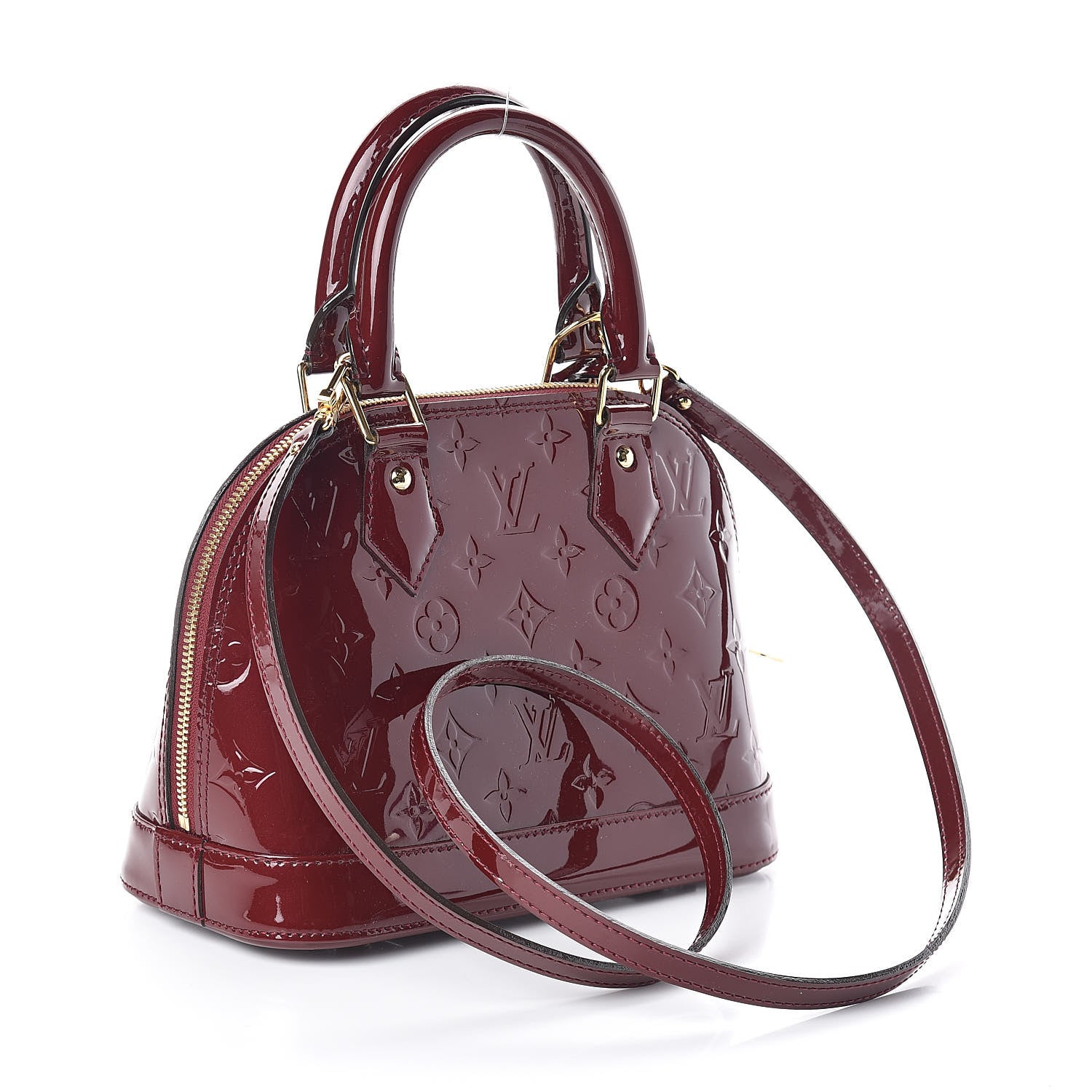 Louis Vuitton Vernis Alma BB Griotte 3 of 9