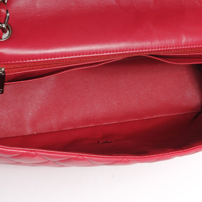 Chanel Lambskin Quilted Maxi Single Flap Fuchsia 6 of 8