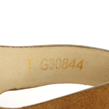 Chanel Suede Wooden Studded Platform Sandals 41 Brown 8 of 8