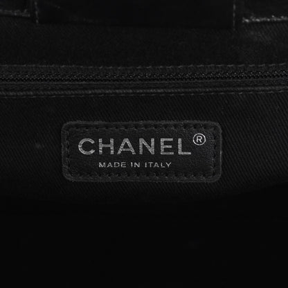Chanel Glazed Calfskin Large CC Delivery Tote Black 6 of 7