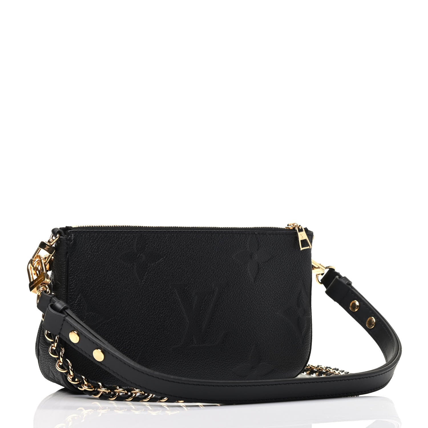 Louis Vuitton Empreinte Monogram Giant Multi Pochette Accessories Black 4 of 10