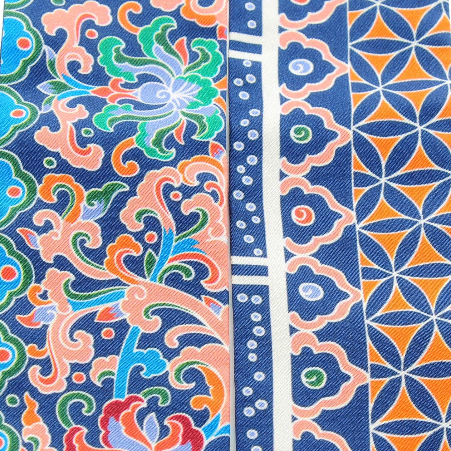 Silk Collections Imperiales Twilly Lavande Bleu Orange