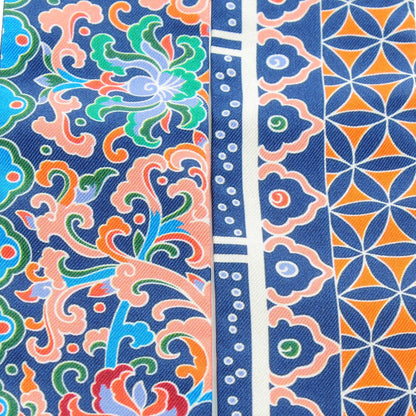 Hermes Silk Collections Imperiales Twilly Lavande Bleu Orange 5 of 6