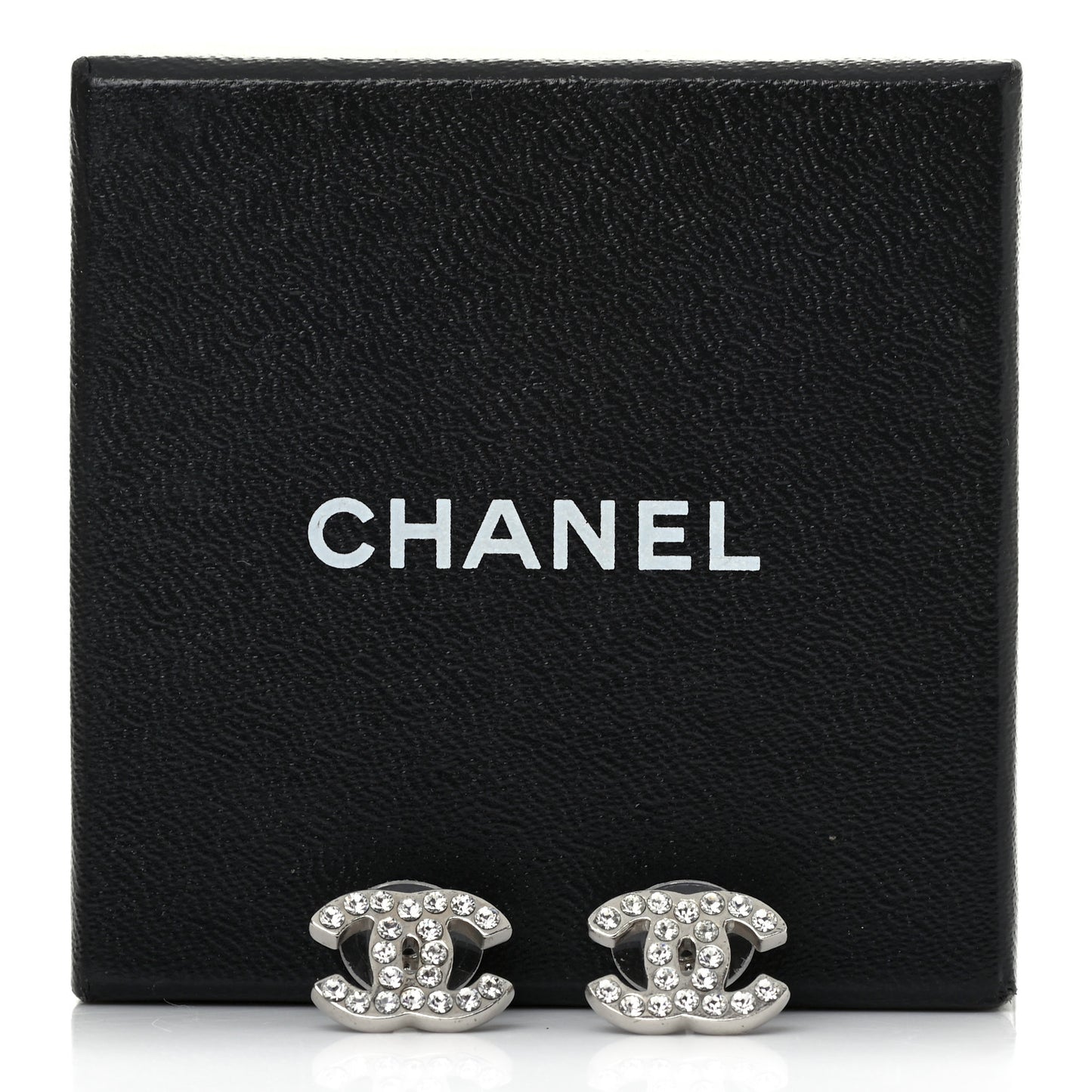 Crystal CC Earrings Silver