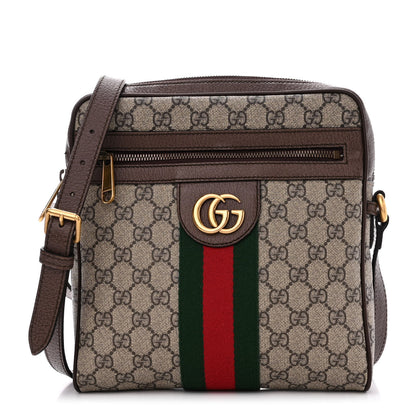 Gucci GG Supreme Monogram Web Small Ophidia Messenger Bag Brown 1 of 13