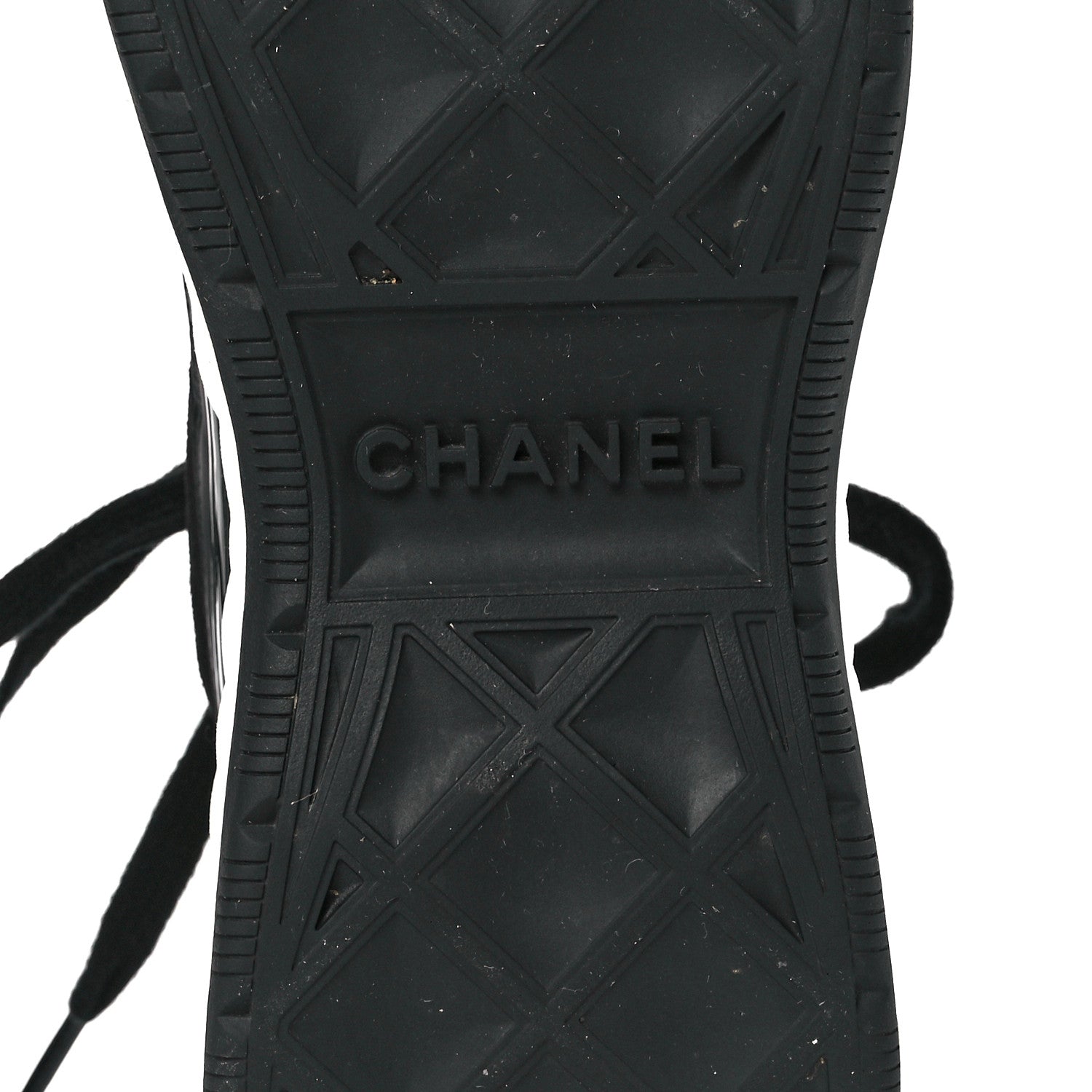 Chanel Velvet Calfskin Mixed Fibers CC Sneakers 39 Black 6 of 9