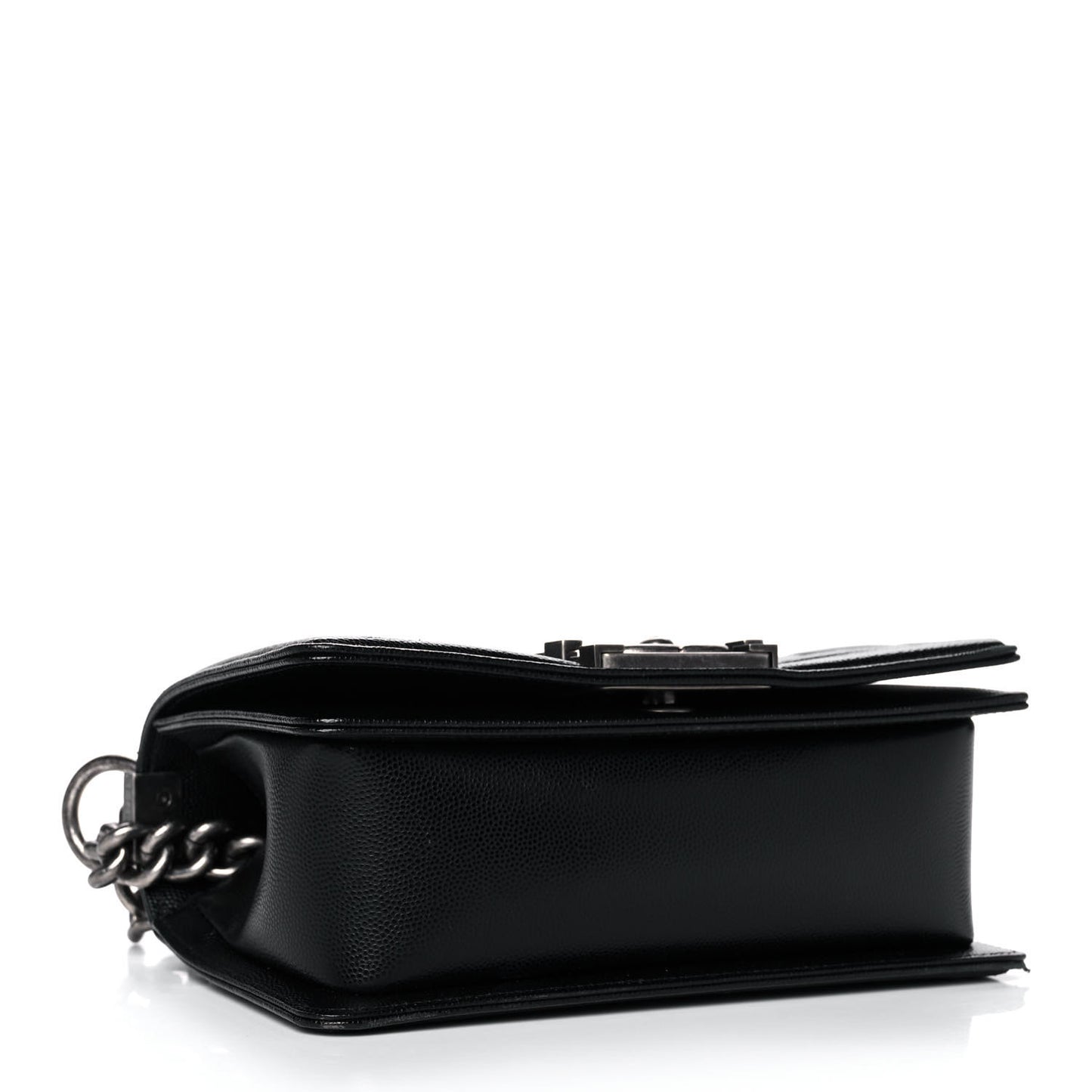 Caviar Quilted Small Boy Flap Black