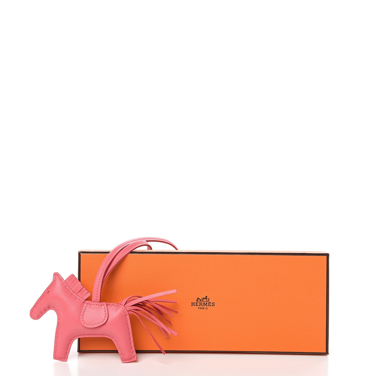 Milo Lambskin Grigri Rodeo Horse Bag Charm PM Rose Azalee