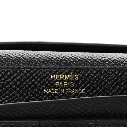 Hermes Epsom Bearn Gusset Wallet Black 6 of 11