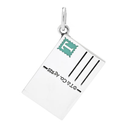 Tiffany Sterling Silver Enamel Hawaii Postcard Charm Blue 3 of 5