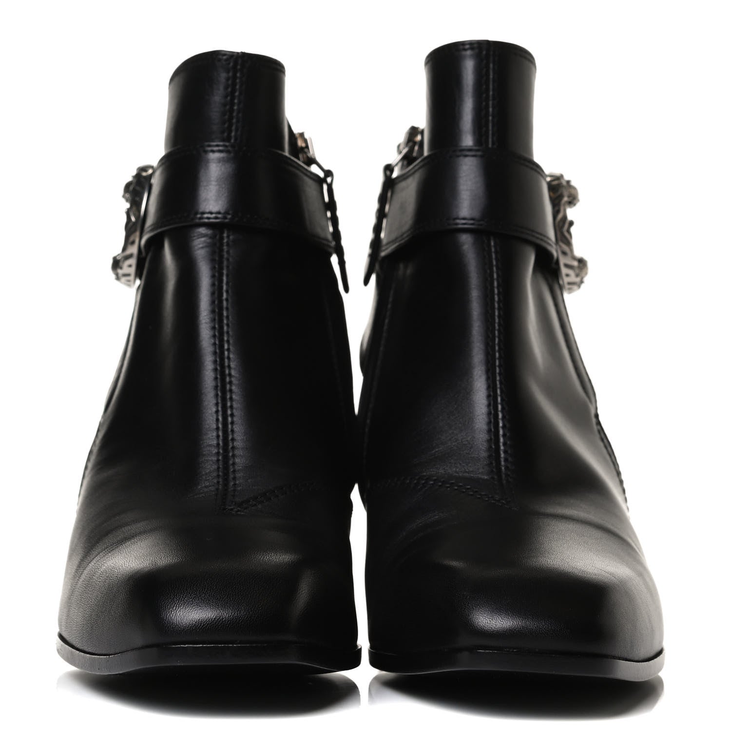 Gucci Calfskin Dionysus Elizabeth Ankle Boots 38 Black 2 of 13