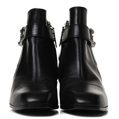 Gucci Calfskin Dionysus Elizabeth Ankle Boots 38 Black 2 of 13