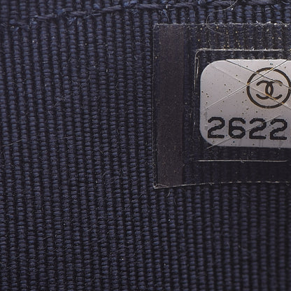 Chanel Caviar Quilted Classic Flat Wallet Pouch Navy 7 of 8