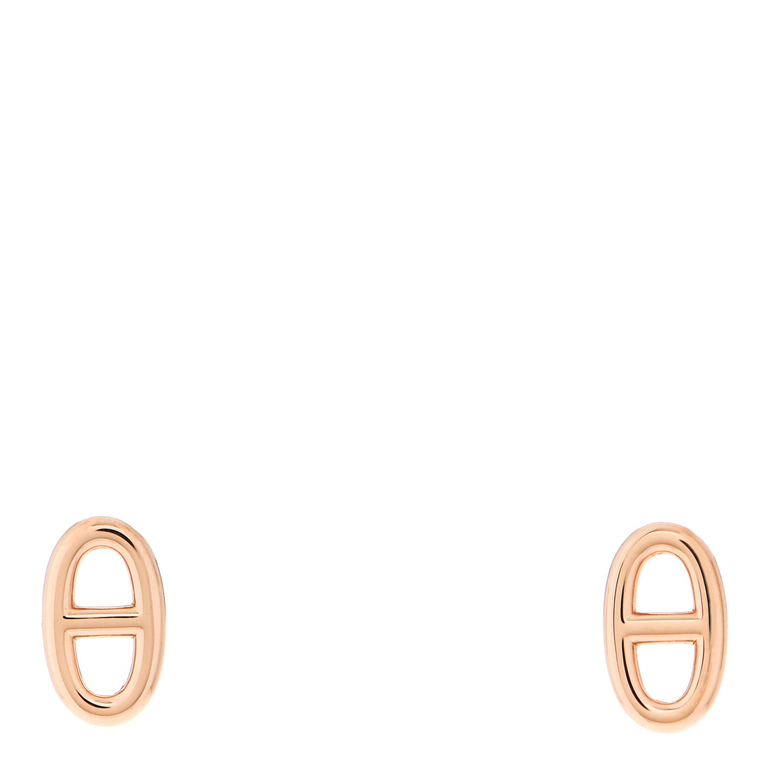 Hermes 18K Rose Gold TPM Farandole Stud Earrings 1 of 6