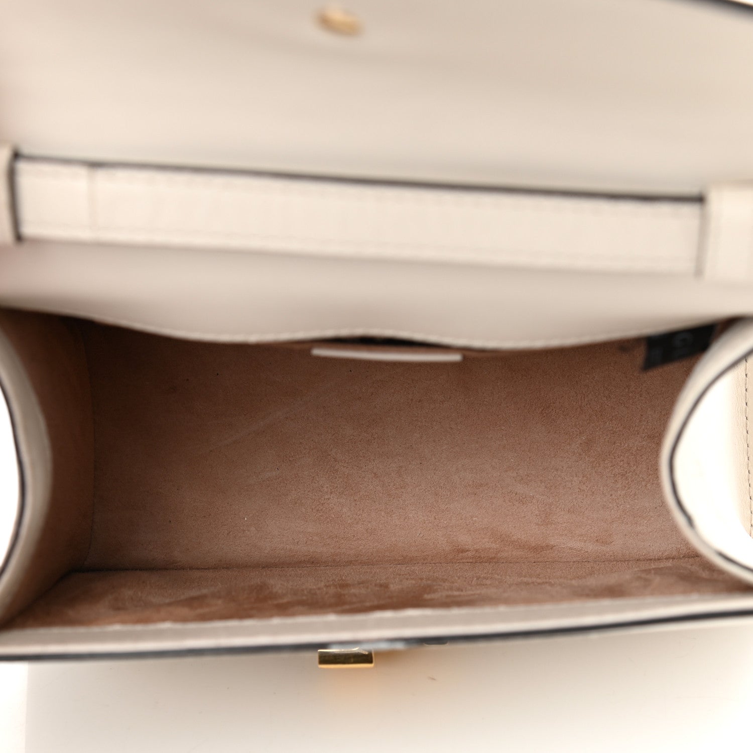 Gucci Calfskin Mini Sylvie Top Handle Bag White 5 of 21