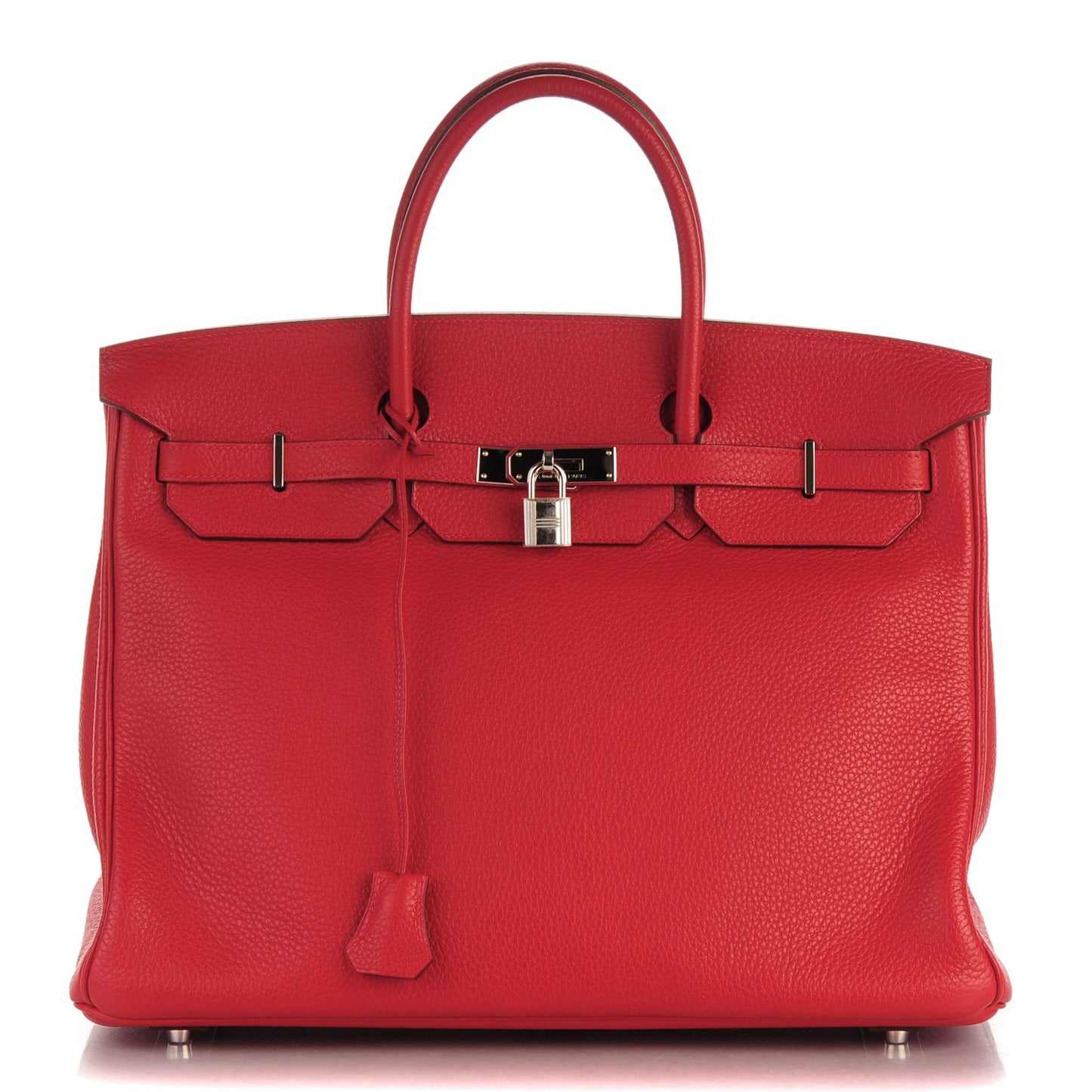 Taurillon Clemence Birkin 40 Rouge Casaque