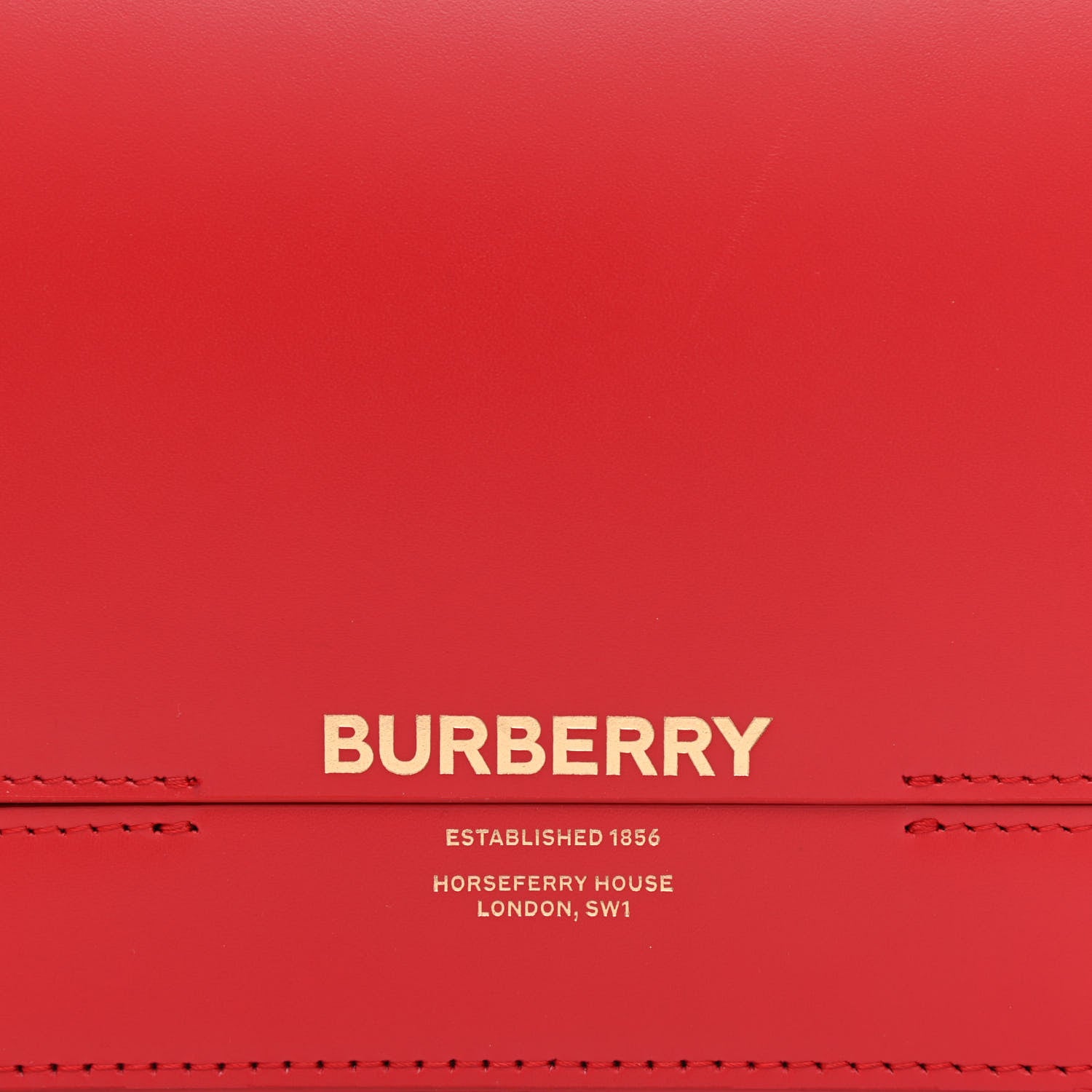 Burberry Smooth Calfskin Small Two Tone Grace Bag Red 8 of 10
