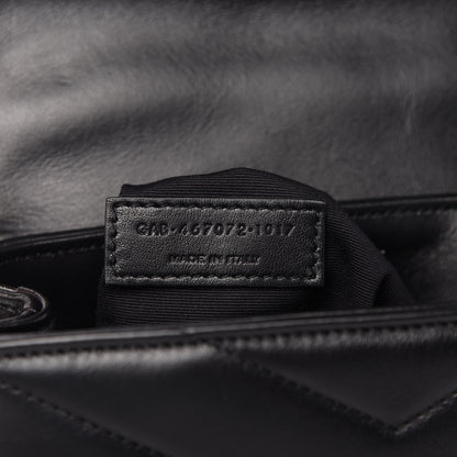 Saint Laurent Calfskin Y Quilted Monogram Toy Loulou Crossbody Bag Black 9 of 11