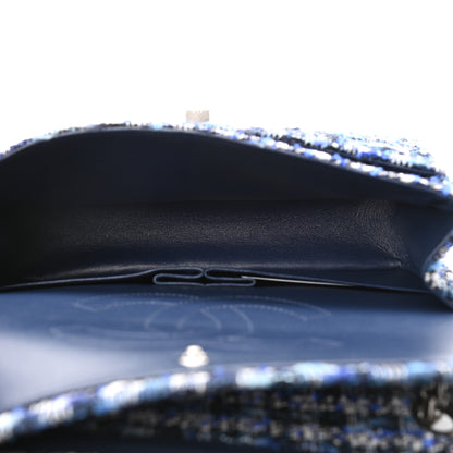 Chanel Tweed Quilted 2.55 Reissue 225 Flap Blue 5 of 10