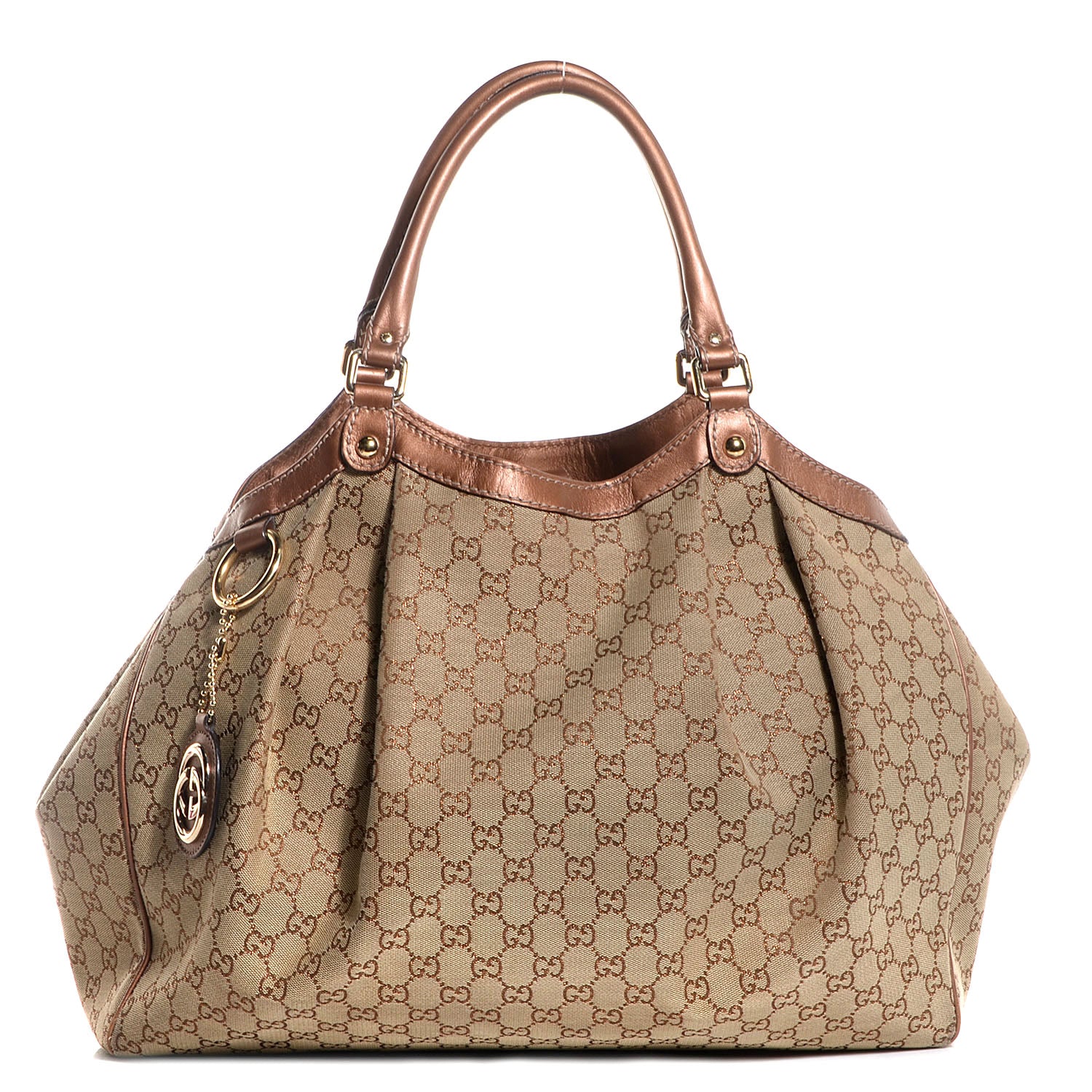 Gucci Monogram Large Sukey Tote Bronze 1 of 7