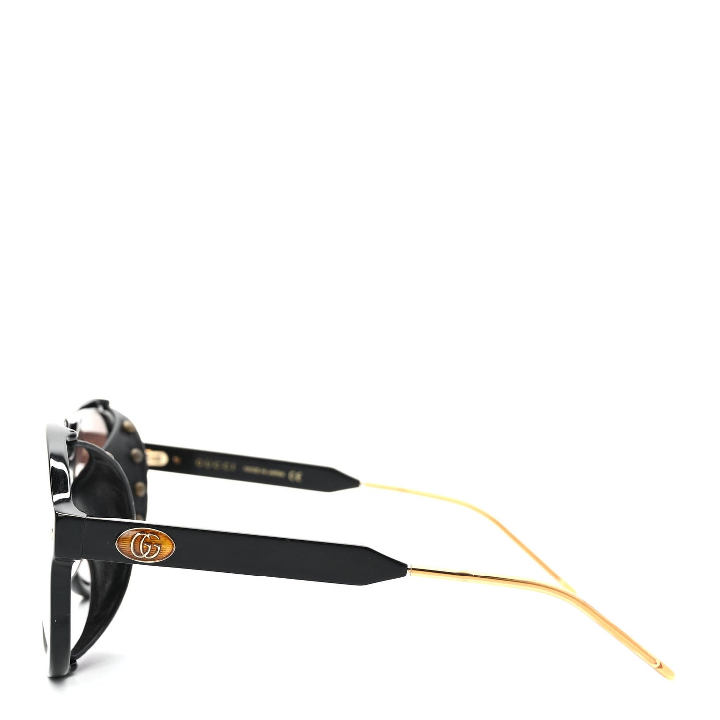 Acetate Snakeskin Sunglasses GG0670S Black