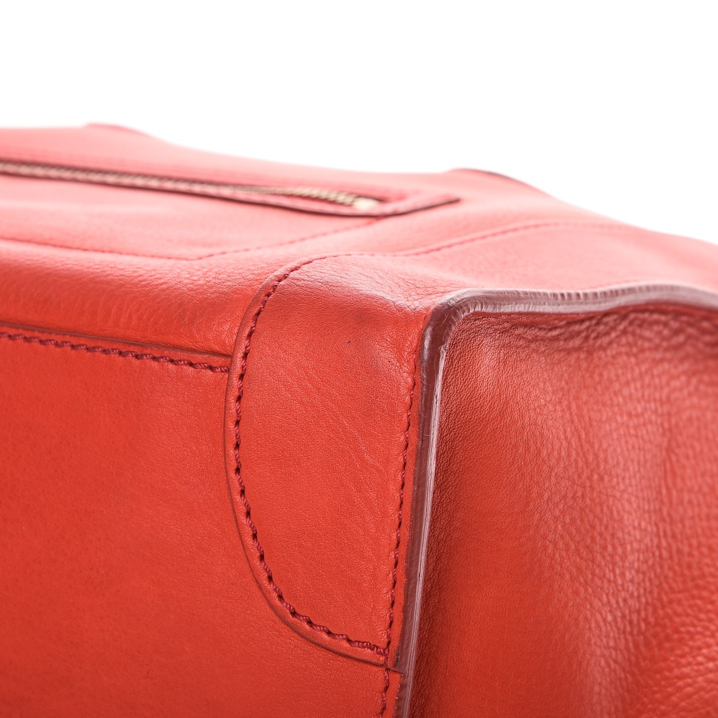 Calfskin Mini Luggage Vermillion