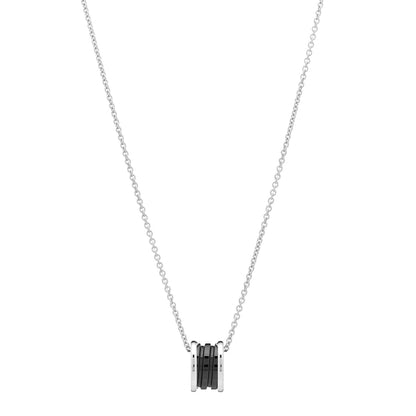Bulgari Sterling Silver Ceramic Save The Children Pendant Necklace 1 of 5