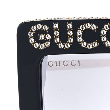 Gucci Acetate Crystal Mask-Frame Sunglasses GG0431S Black 7 of 8