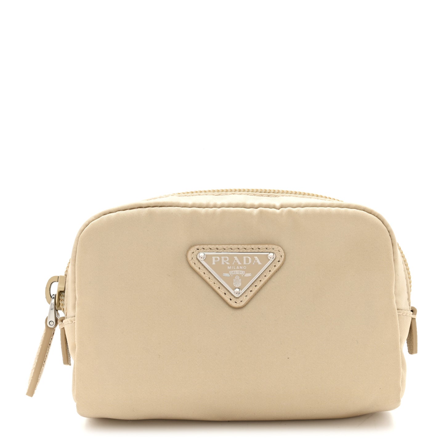 Re-Nylon Micro Pouch  Desert Beige