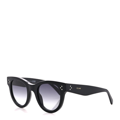 Celine Acetate Studded Mineral Round Sunglasses CL40031N Black 1 of 8